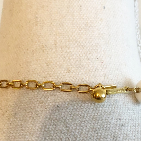 TRIFARI White and Clear Beaded Adjustable Choker Statement Necklace - Picture 4 of 10